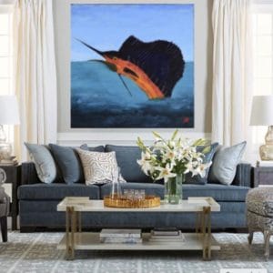 expressionist art defines the room Donald Ryker
