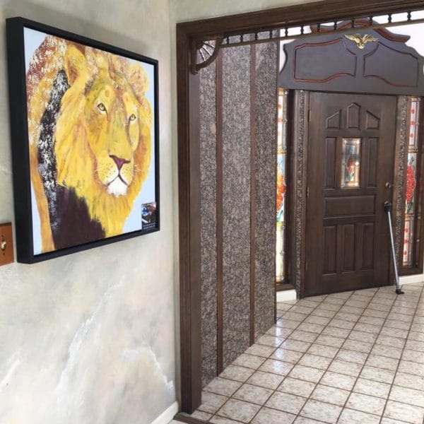 Prowling Lion Print