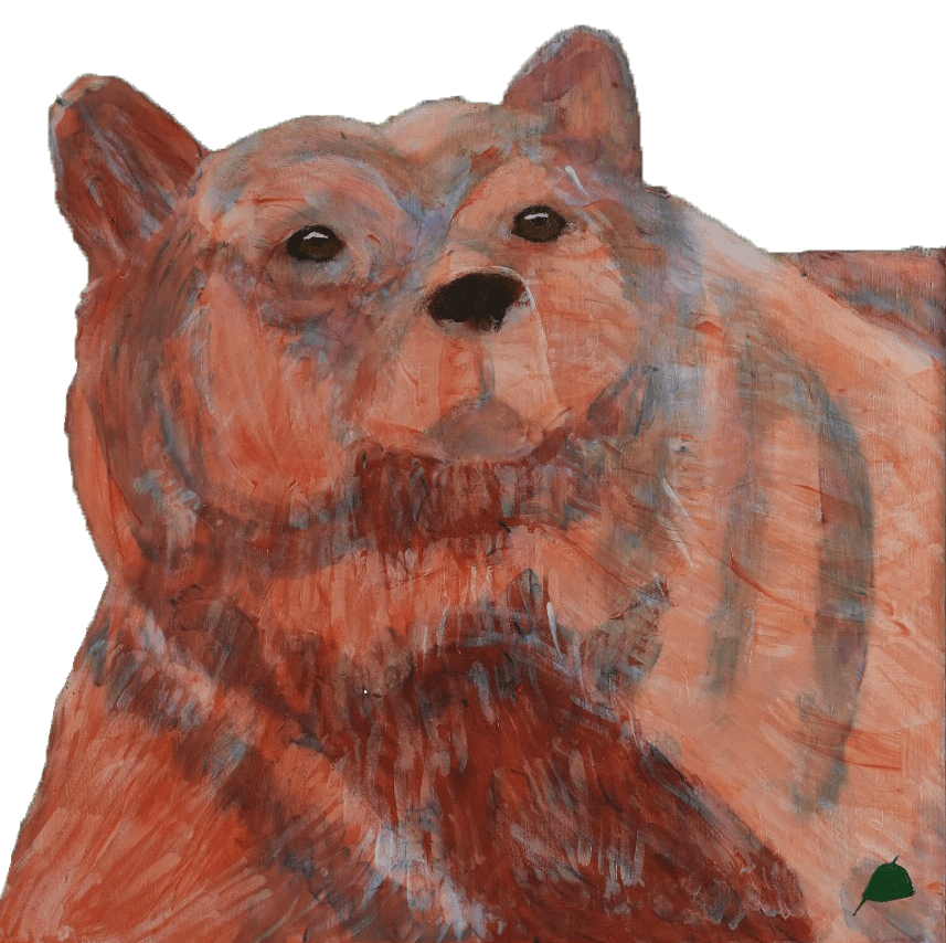 Expressionist Painter Donald Ryker Alaskan Bear