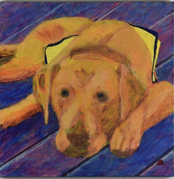 Realistic puppy painting for your collection