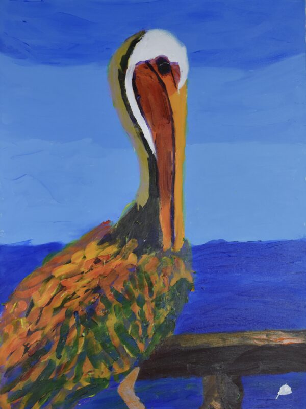Realistic pelican artwork for sale